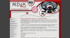 Desktop Screenshot of mdgk.cz